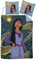 Parure de Lit Disney Wish 1 Personne, Housse de Couette Réversible 140x200 cm + Taie d'oreiller 65x65 cm, Polycoton