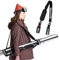 auvstar Porte Ski,Réglable Sangle Ski,Multifonction Strap Ski, Portable Universel Bandoulière de Ski pour Le Transport, Le Voyage et Le Rangement,Attache Ski