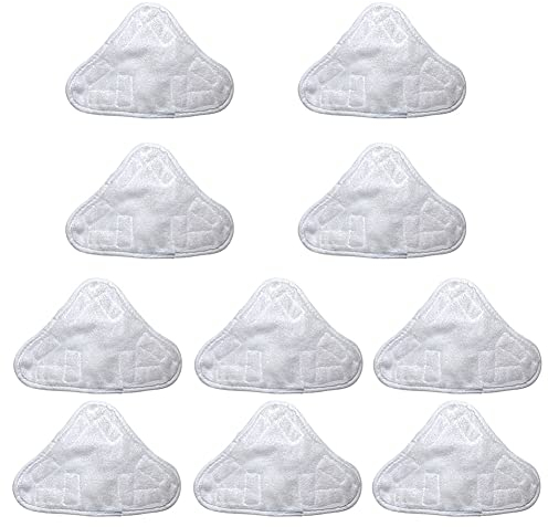 Kochenty Lot de 10 coussinets de rechange compatibles pour H2O H20 X5 Fregoan un nettoyeur à vapeur Chiffon de nettoyage de requin