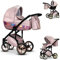 Elcar Kinderwagen-Set 4 in 1 Vip Lux inkl. Sportsitz und Autositz - 12 Teile - Rosa