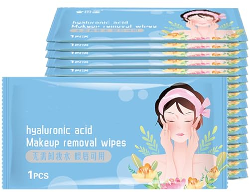 Makeup Remover Wipes,Travel Size Pre-Moistened Facial Face Wipes Portable Makeup Remover Cleansing Wipes Alcohol-Free,Removes Dirt and Makeup,Makeup Wipes for Sensitive Skin