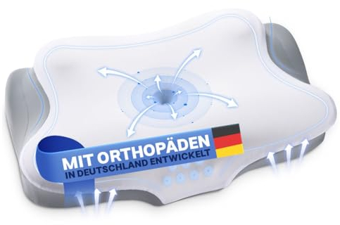 EndTop Nackenkissen orthopädisch ergonomisch Memory Foam Kissen (geeignet für alle Schlaftypen)