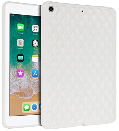 iPad Back Case Only For Apple iPad 10.2 9th/8th/7th Generation Released in 2021/2020/2019 and Model Numbers are A2603, A2604, A2428, A2429, A2270, A2430, A2197, A2200, A2198 (White)