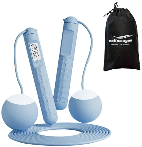 Cuerda de saltar, cuerda de saltar con contador, cuerda de saltar digital para fitness, crossfit, ejercicio, boxeo, artes marciales mixtas, gimnasio