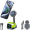 Callstel Smartphone Ständer: Faltbare 3in1-MagSafe-Ladestation für iPhone, Apple Watch und AirPods (vertikale iPhone Ladestation, Handy kabellos, Kopfhörer Adapter)