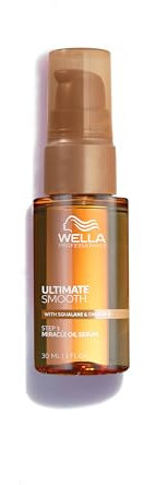 Wella Professionals Ultimate Smooth Miracle Oil Serum - Hair Oil With Squalane & Omega 9 - For Dry, Dull & Frizzy Hair (30ml)