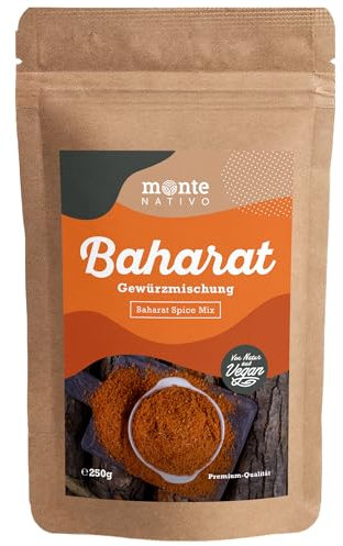 Baharat Monte Nativo (250g) - Mélange d’épices Baharat - Épices du Moyen-Orient - Épices aromatiques séchées avec soin, idéales pour Cuisiner et Assaisonner - Arôme et Goût intenses
