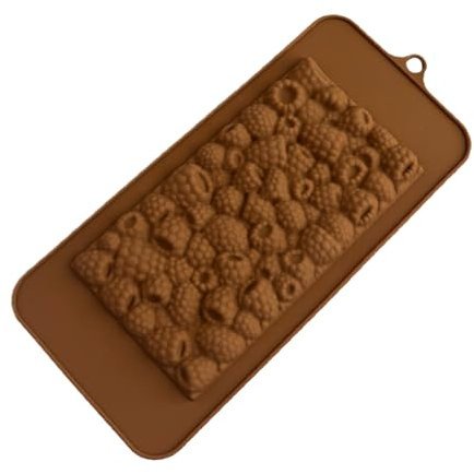 Molde de silicona de frambuesa, moldes de chocolate gourmet, herramientas decorativas para tartas, moldes multiusos para fondant, bandejas de moldeo de gelatina, molde de pastelería ideal para