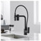 Rubinetto da cucina 2 in 1 con filtro dell'acqua integrato Maniglia singola Spruzzatore estraibile Design premuroso per un facile utilizzo in cucina Rubinetto per lavello moderno e funzionale