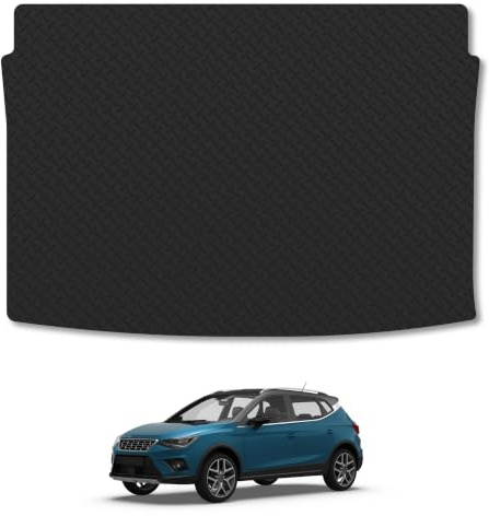 Seat Arona (2017+) 5mm Rubber Boot Mat | Heavy Duty Rubber Tailored Fit Boot Liner Full Coverage Durable Waterproof Accessories Easy Clean Anti Slip Made in the UK