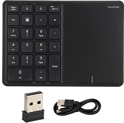 Vvikizy 2,4 G di Tastiera Numerica Wireless, 22 Chiavi Portatili Tastiera per Laptop di Tipo C con Touch Screen per Laptop PC OS X PLAY (1)