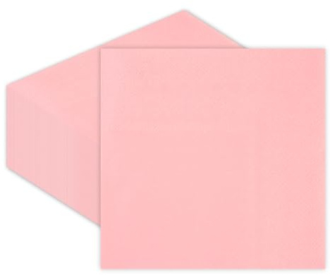 50 Stück Servietten Rosa,25X25cm Cocktailservietten,Eukalyptus Hochzeit Einwegservietten für Servietten Hochzeit Geburtstag Babypartys Brautjubiläum Party