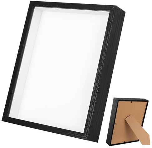 3D Objektrahmen Befüllbar, 3cm Tiefer 3D Bilderrahmen zum Befüllen für Objekte Fotorahmen-Displaybox für Fotos Bilder Blumen Erinnerungsstücke DIY Kunstwerke(20,3 x 25,4 cm)