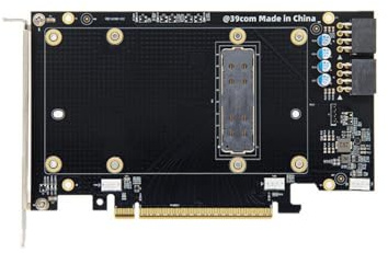 Qsvbeeqj PCIe X16 Adapter für SXM2 V100 GPU Metallkarte für KI-Entwicklung und Servererweiterung Computings Adapter