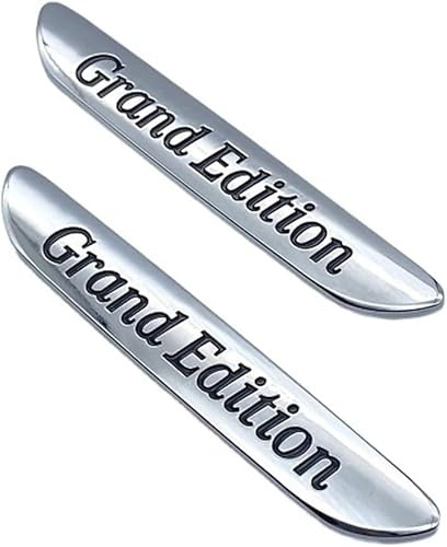 2X Grand Edition Emblem Auto Car Schriftzug Aufkleber Plakette Badge Chrom für Mercedes