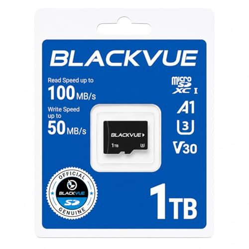 BlackVue Official 1TB microSD Memory Card for Dash Cams | UHS-I U3 High-Speed High-Endurance Storage