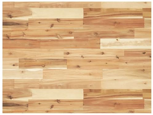 QJBSAVVA Piano per lavabo, 80 x 60 x 4 cm, in legno massello di acacia oliato, piano di lavoro rustico per bagno e cucina, robusto piano in legno per lavabo da appoggio