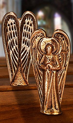 Taufgeschenke Bronze Engel Höhe 6cm, Handschmeichler, Kommuniongeschenk