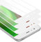 Cadorabo 3x Láminas protectoras de pantalla completa compatibles con Xiaomi Mi 6 en TRANSPARENTE con BLANCO - 3x Vidrio protector de pantalla templado (Tempered) en dureza 9H con táctil 3D