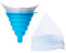 ROIIKETU 101PCS Disposable Paint Filter Strainers Paper with 1Pcs Silicone Filter Funnel Filter, Paint Filter with Fine Nylon Mesh for Automotive,Spray Guns,Arts & Crafts