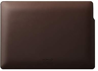 NOMAD Schutzhülle für das Apple MacBook Pro und MacBook Air 13 Zoll aus Echtleder mit Magnetverschluss in braun