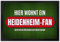 trendaffe - Hier wohnt EIN Heidenheim-Fan Fußmatte XL mit Rasen Motiv