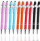 AYPUEZ kapazitiver 2-in-1-Stylus für Touchscreen-Geräte, 10 Praktischer Kugelschreiber， ​Multifunktions-Tablet-Stifte kompatibel mit Smartphones und Tablets(5 Verpackungsfarben)