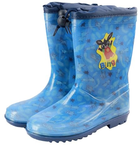 Characters Cartoons - Bambina Bambino - Stivali Pioggia Galosce in Gomma Calosce impermiabili - Prodotto Originale [808 Blu - 22]