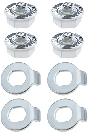 eMagTech 4PCS Front Wheel Motor Nut Washer Set Compatible with Xiaomi M365 Essential 1S Pro Pro 2 Version Electric Scooters Replacement Parts