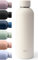 KIVY Trinkflasche Edelstahl 500ml, 1l - Auslaufsichere Thermosflasche 500ml - Kohlensäure geeignet - Thermosflaschen - Beige Trinkflasche Aesthetic - Thermoskanne 500ml - Thermoflasche Cream