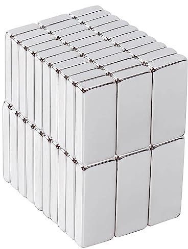OCEUMAOA Magnete Kleine Rechteckig Neodym Magnete Extra Stark 60 Stück 12x5x2mm Mini Magneten für Pinnwand Magnettafel Kühlschrank Whiteboard Handwerk Fotos Magneten