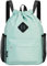 WANDF Drawstring Backpack Sports Gym Bag with Shoes Compartment, Water-Resistant String Backpack Cinch for Women Men (Mint Green,Medium)
