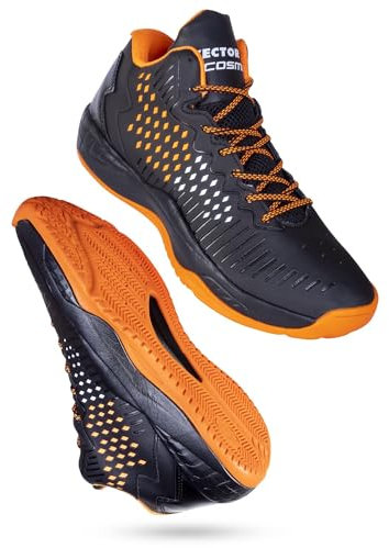 Vector X Herren Cosmic Shoes, Black/Orange, 43 EU