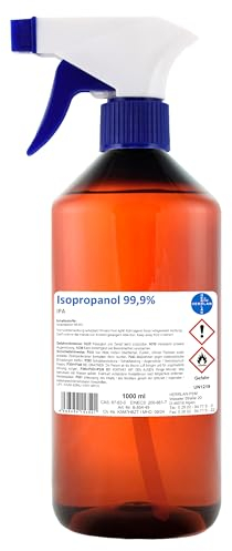 Isopropanol Alkohol 99,9% 1.000 ml in der praktischen Sprühflasche I Lösungs- und Reinigungsmittel I HERRLAN - Qualität I Made in Germany