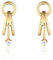Epinki 18 Karat 750 Gold Ohrstecker, Klassiker Ohrringe Weihnachten mit Diamant, 18K Gold Ohrringe Jugendstil Echt Goldschmuck