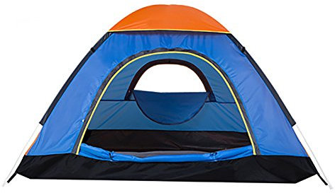 RajoNN Zelt für 3–4 Personen [Doppelnutzung] Automatisches, sofort aufklappbares Familienzelt für Camping im Innen- und Außenbereich – einlagig – wasserdicht – Rucksackzelt