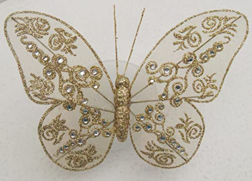 Schultüten Bastelset Blumenelfe hellblau-grün-pink Schmetterling für Elfenflügel gold 12x16cm, MaterialType Schultütenzuschnitt 400g Karton