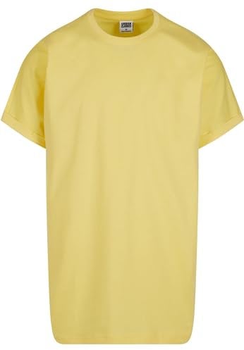 Urban Classics Men's Long Shaped Turnup Tee T-Shirt, Vintagesun, XXXX-Large