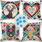 Cirzone Wasserdicht Kissenbezug 4er Set 45 x 45 cm Dekorative Outdoor Kissen Wasserfest Atmungsaktiv Liebe, Bunte Geometrie Kissenbezug Gartendeko für Draußen Sofakissen Garten Outdoor…