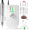 NAILGIRLS Cordless Electric Nail Files, T18 Professional Rechargeable Nail Drill 35000 RPM, Portable E File Kit for Acrylic Gel Nails Manicure Salon Home, White