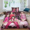 EOASNRTCB Blackpink Bettwäsche 3D Bettbezug, Blackpink Set Bettwäsche Set Bettbezüge Mikrofaser Steppdeckenbezug Mit Verdecktem Reißverschluss Und Kissenbezug Single（135x200cm）