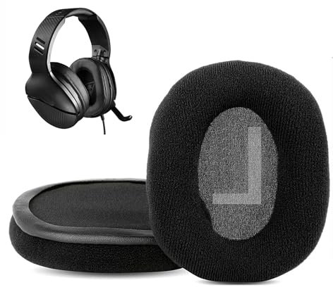HTINDUSTRY Replacement Earpads Cushion Compatible with Turtle Beach Atlas One PC/Beach Recon 200 Gaming/Beach Stealth 420X 450 520 Headsets Ear pads with Soft Fabric&High Density Foam