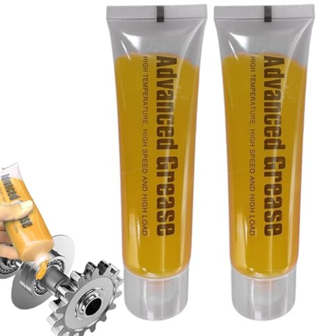 High Temp Angle Grinder Grease - 2pcs Bearing Grease Lubricant for Tools | 1.69oz Grinder Gear Lubricant to Reduce Wear & Friction, Anti-Rust Protection for Power Tools, Saws, Drills, and More, Durabl