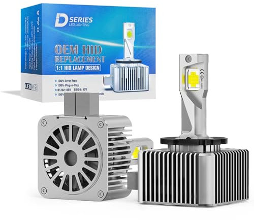 NUROTA 2 Stück D1S Xenon Brenner 12V 35W -Xenonscheinwerfer 5500K Weiß mit Zulassung Ersatz für HID Xenon Brenner