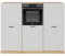 Vicco Küchenblock R-Line, Weiß Landhaus/Goldkraft Eiche, 180 cm ohne Arbeitsplatte