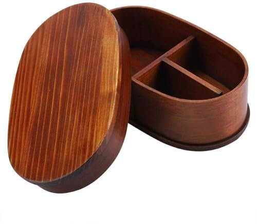 SZSXYBZ Lonchera de madera estilo vintage para el trabajo escolar