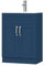 BELOFAY Vanity Unit With Basin | 600mm Floor Standing Bathroom Vanity Units With Basin | 1 Tap Hole Ceramic Bathroom Sink | Lacquered Finish | Waste Included (Crawley Blue)