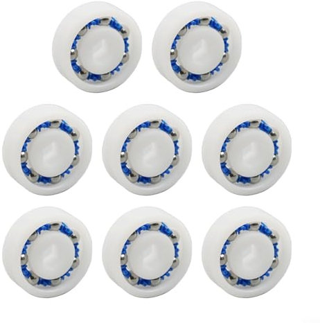 Jotekonoby Lot de 4/8 roues de roulement de rechange pour nettoyeur de piscine Polaris 360 380 3900 Sport TR35P TR36P Vac-Sweep Modèles compatibles 9-100-1108 91001108 (8 pièces)