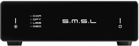 SMSL D1 Decodificatore digitale HiFi, supporta DSD512/PCM768kHz, ingressi USB/ottici/coassiali, decodifica audio professionale per home theater e sistemi audio HiFi