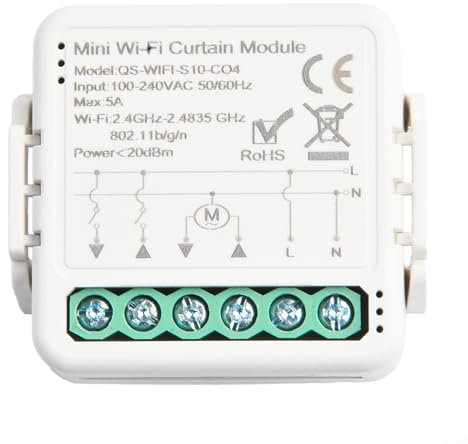 App Controlled For Smart Curtain Switch for Roller Blinds, Works with and (wifi)